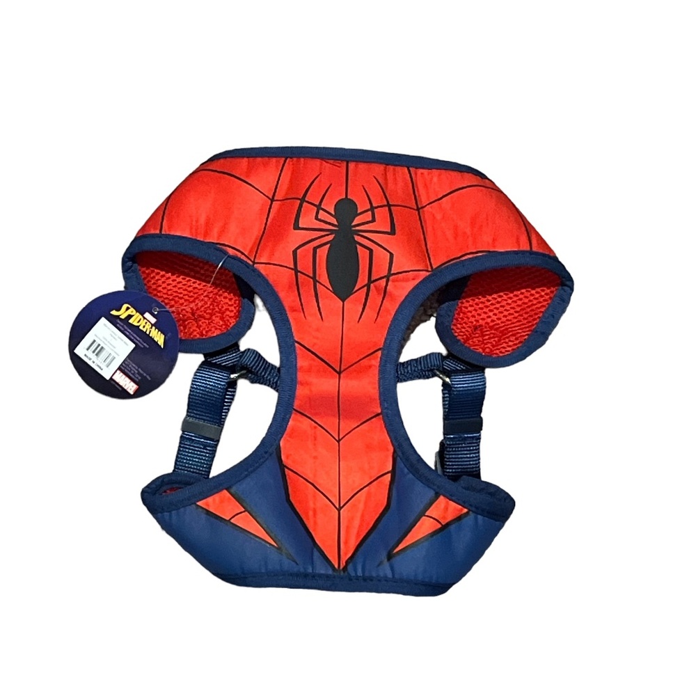 MARVEL COMICS New Spiderman Superhero Dog Harness Size Large Halloween